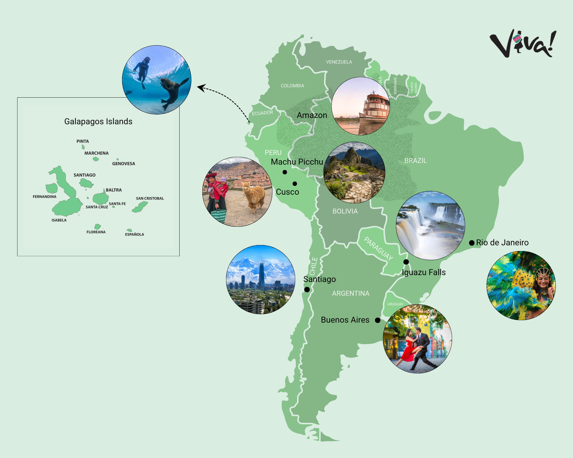 A quick reference guide to the best places to visit in South America in April