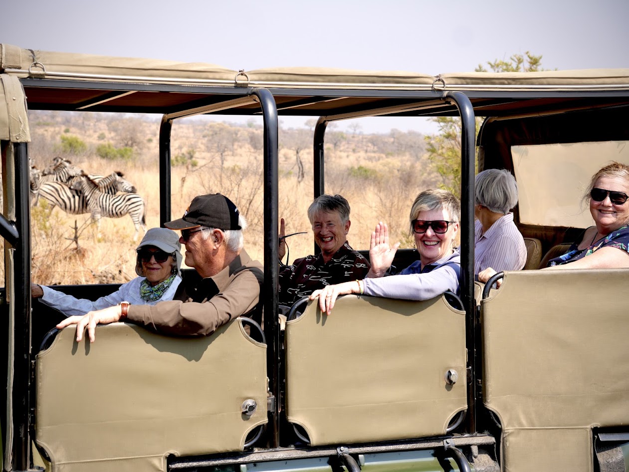 Viva guests on safari: keeping one eye on the wildlife and the other on their list of suspects.