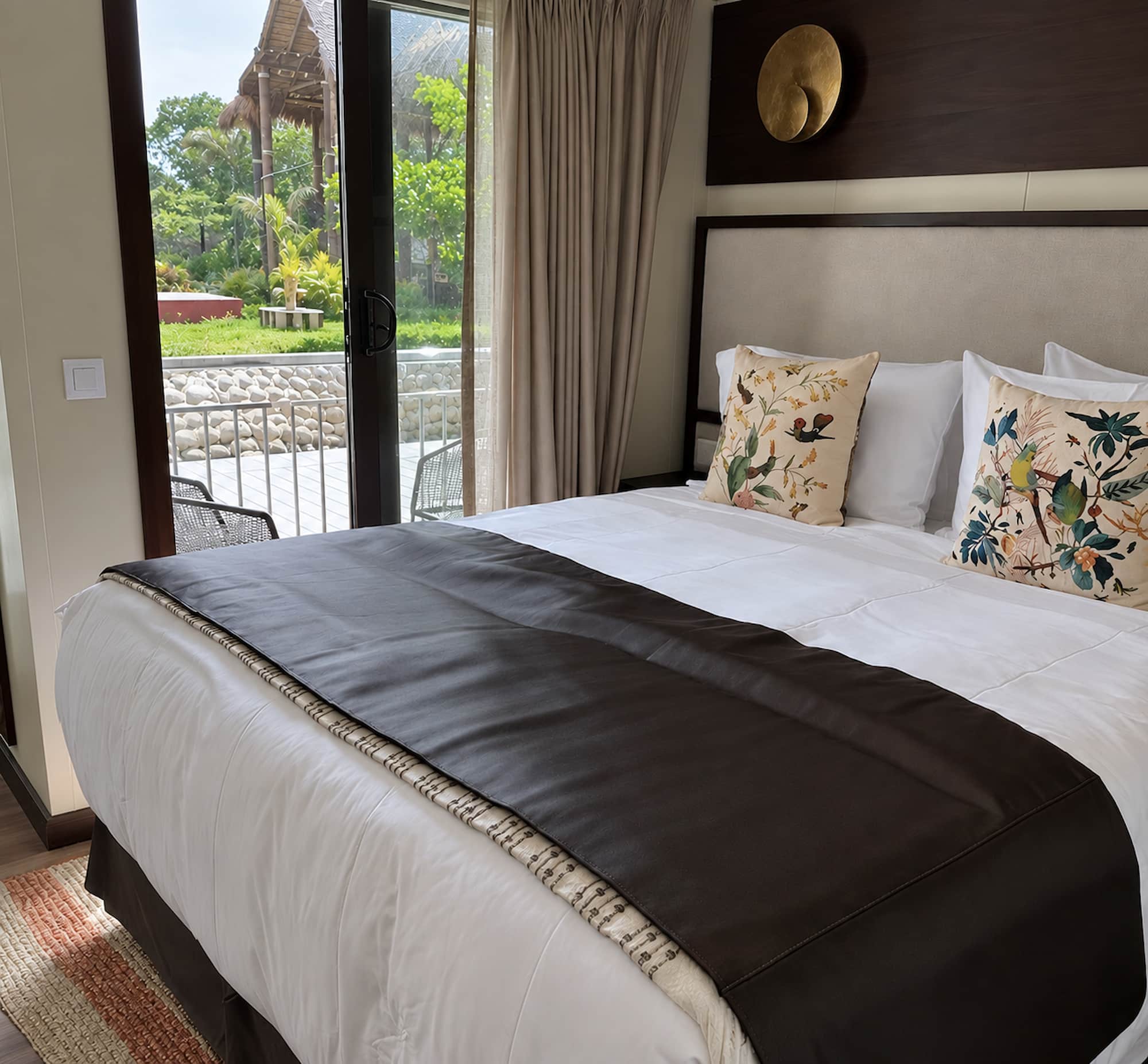 Stateroom aboard the AmaMelodia, Magdalena River cruise, Colombia.