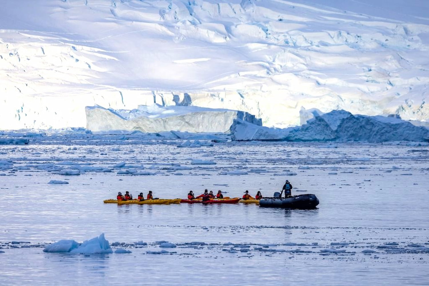 Exploring the Antarctic Peninsula via zodiac or kayaking