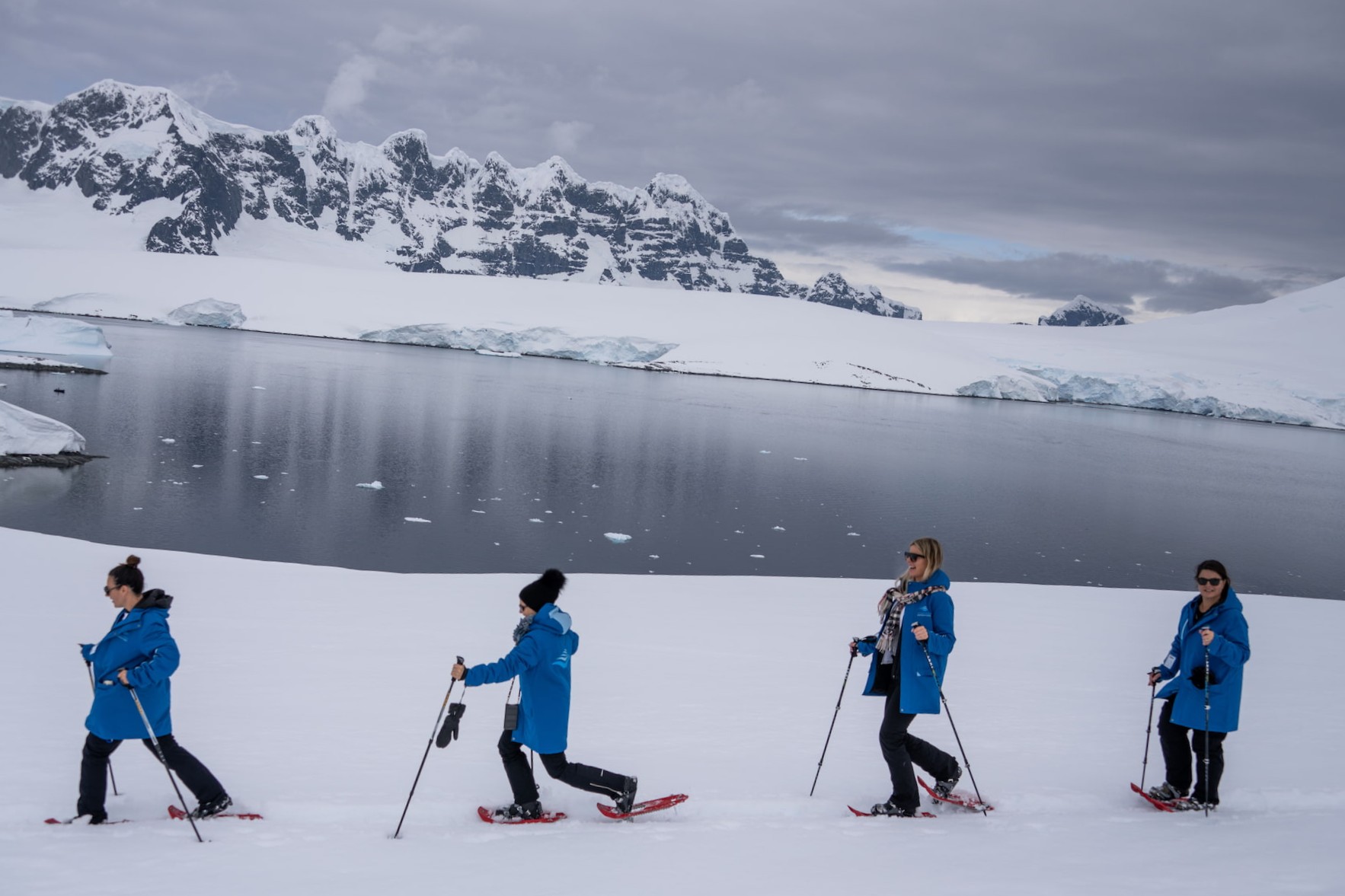 Snowshoeing in Antarctica’s timeless wilderness.