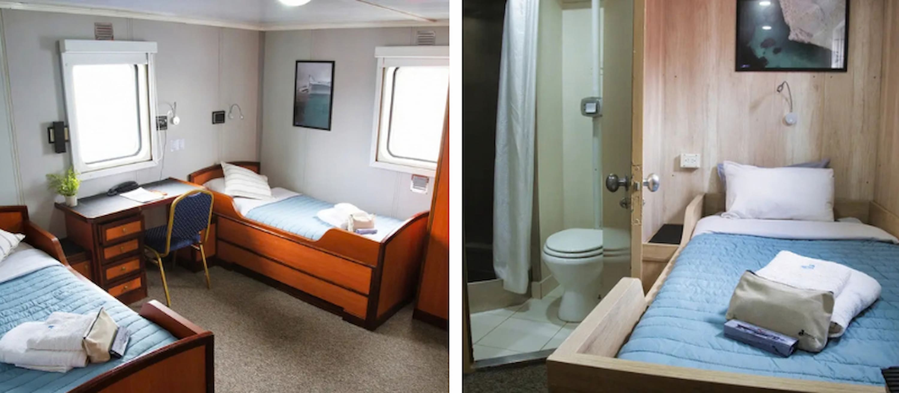 Expedition vessel single and double cabin option