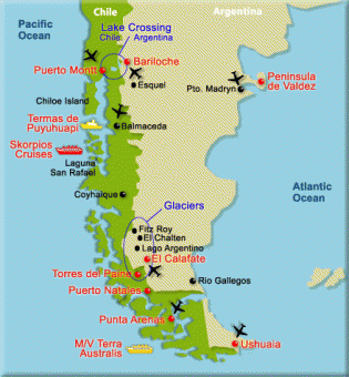 patagonia on south america map Where Exactly Is Patagonia patagonia on south america map
