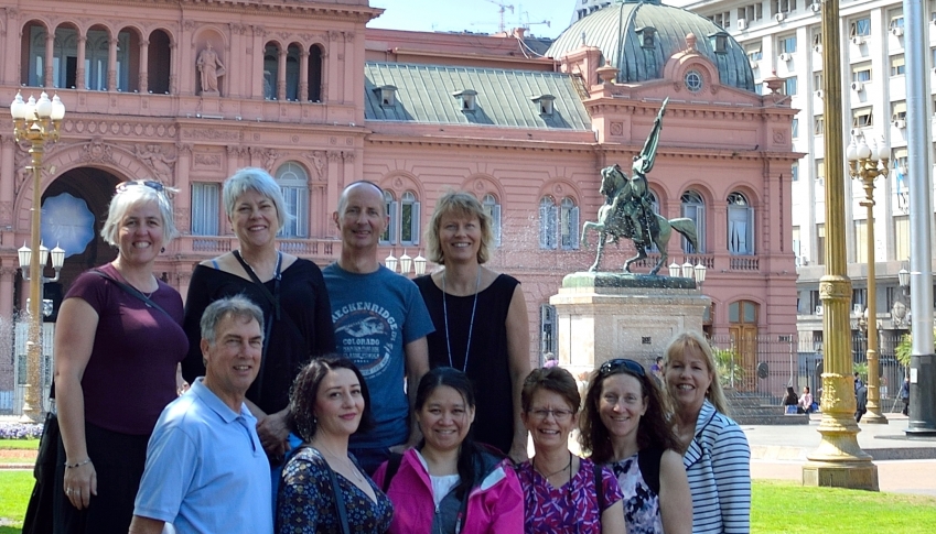 This group is having fun in Argentina