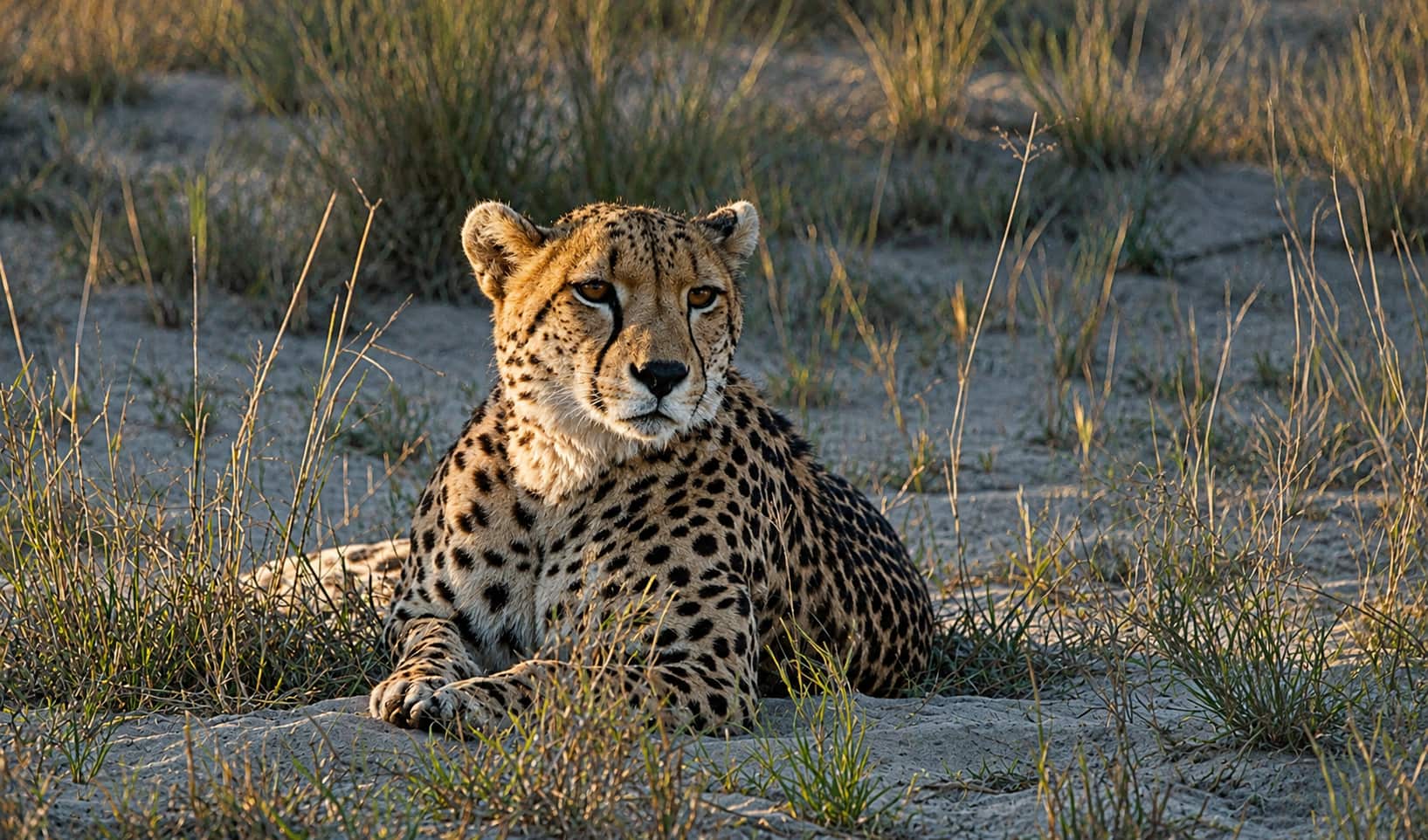 Cheetah's peaceful moment