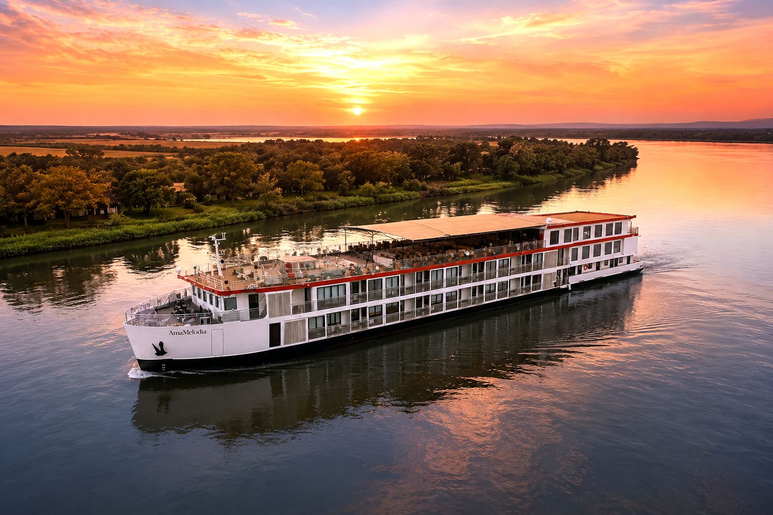 The AmaMelodia, Pia’s home for seven nights on the Magdalena.