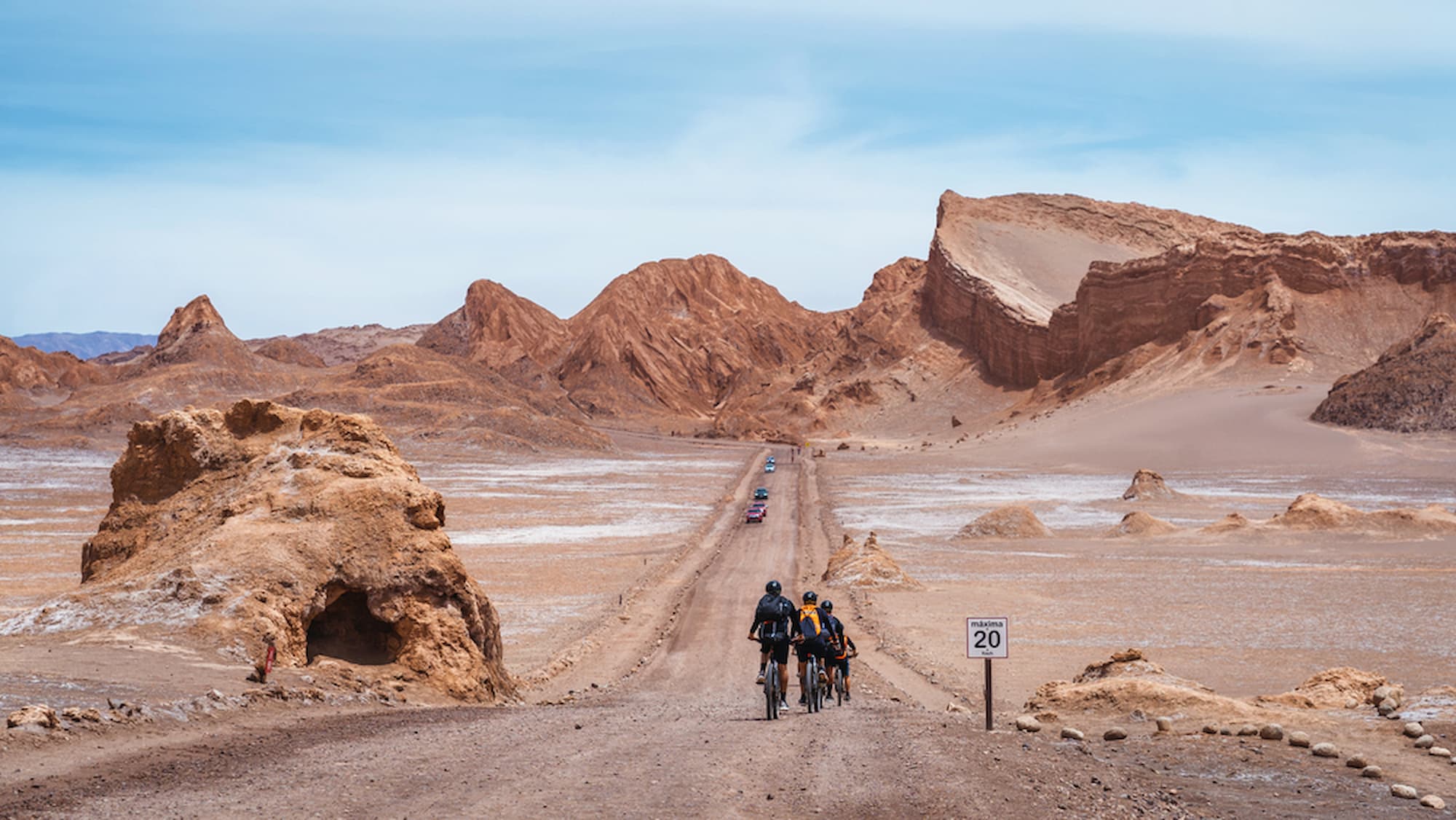 Cycling in the Atacama Desert.