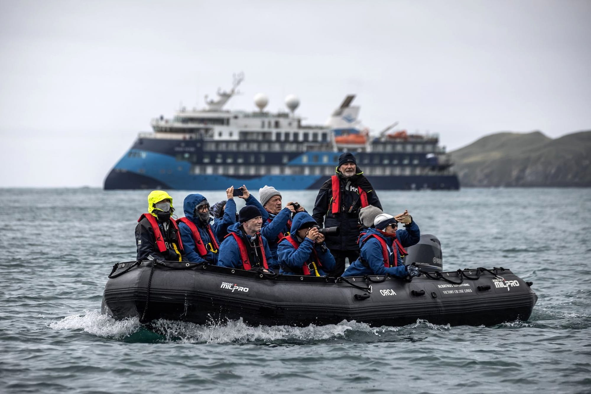 Expert guide and fellow adventurer leading an unforgettable Zodiac expedition