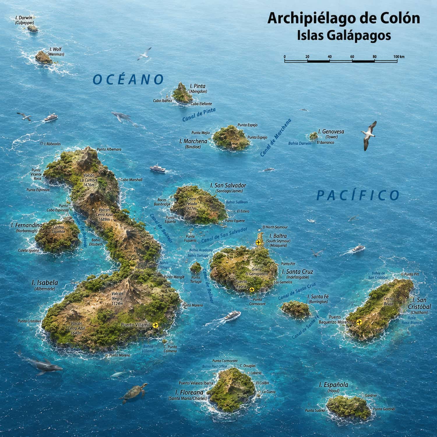 Galapagos Islands Map