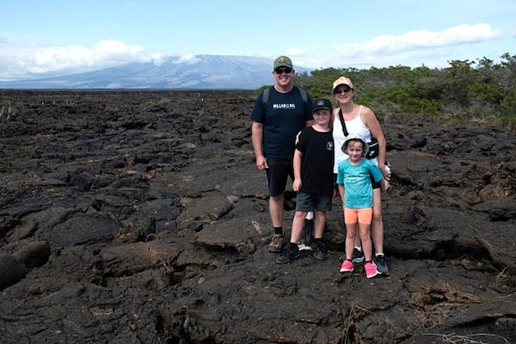 Rachel and her family in the Galapagos Islands
