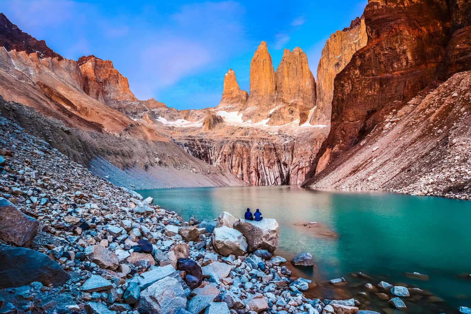 The three granite towers of Torres 