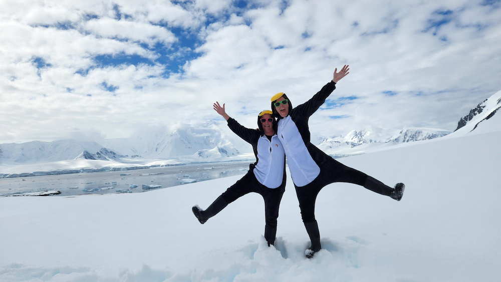 Rachel and Tara in Antarctica