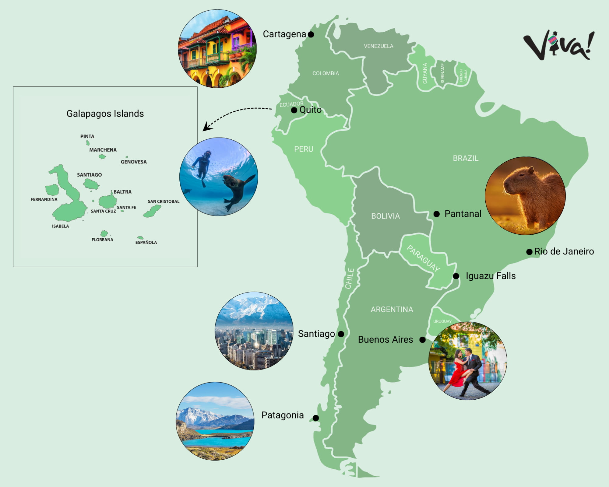A quick reference guide to the best places to visit in South America in January