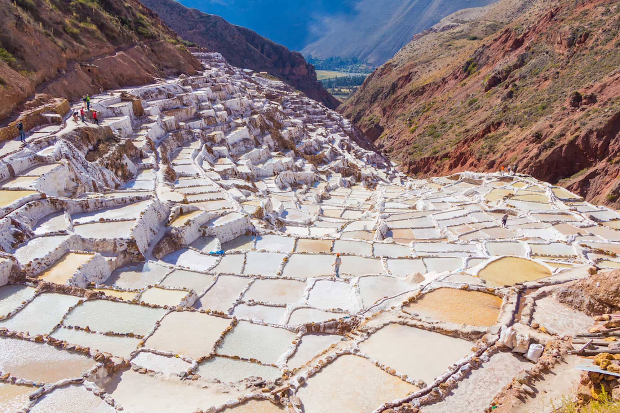 The Maras Salt Pond, Peru. The Maras Salt Pond, Peru.