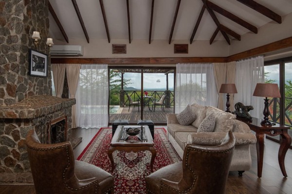 Ngorongoro Oldeani Mountain Lodge interior.