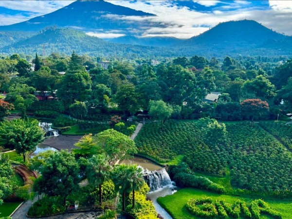 View of Mount Meru.
