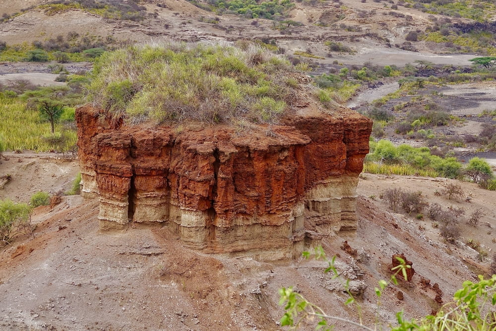 Olduvai gorge, evolution of man, Ngorongoro conversation area, Tanzania                                         