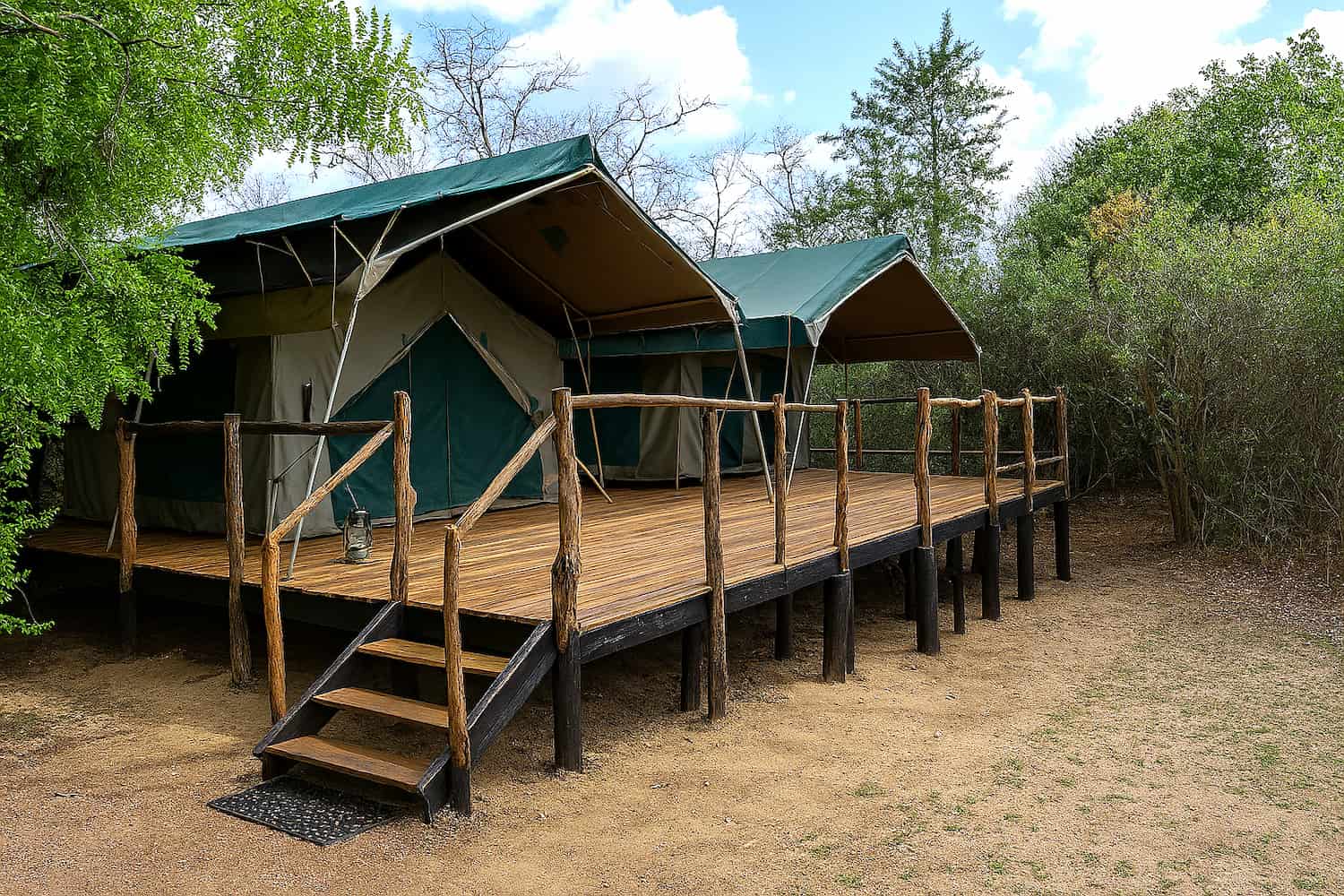Tent cabins @ Selous. Tent cabins @ Selous.