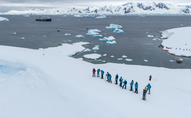 Antarctic Peninsula Snowshoeing in Antarctica