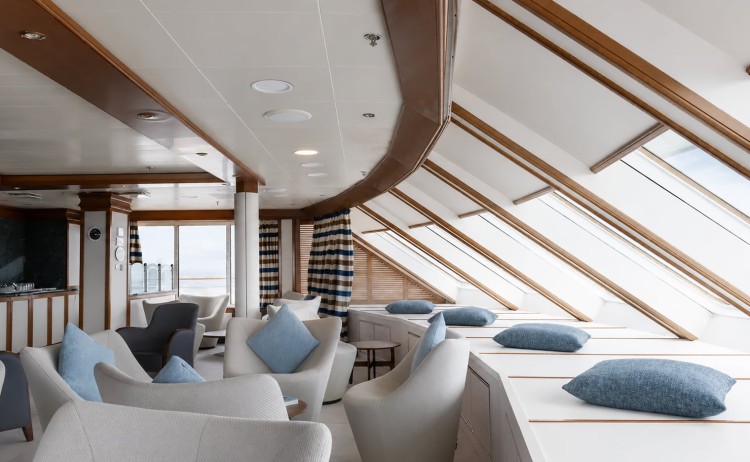 Discoverer observation lounge area