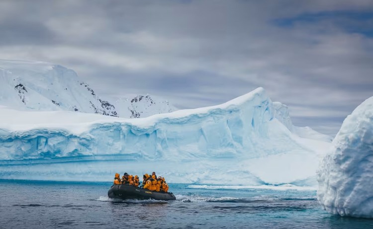 Zodiac cruise in Antarctica
