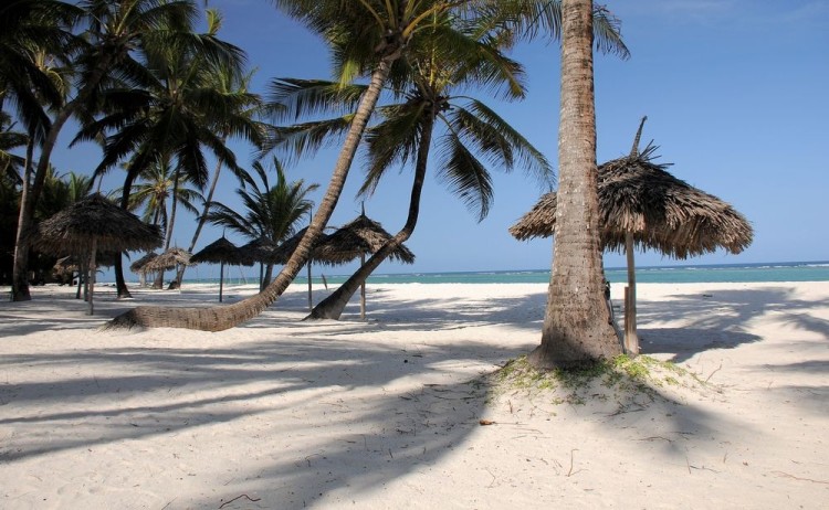 Diani Beach in Kenya.