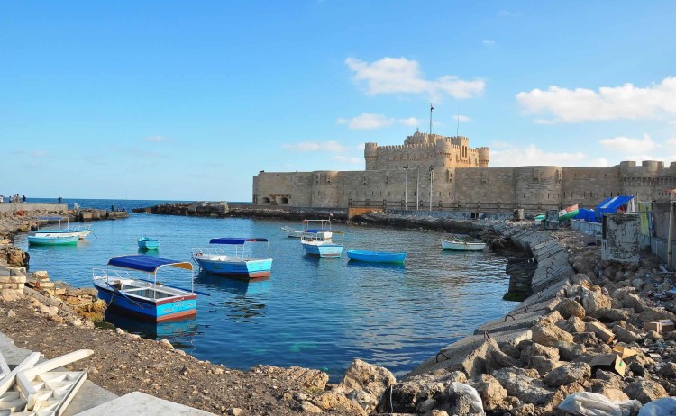 Citadel fortress in AlexandriaEgypt