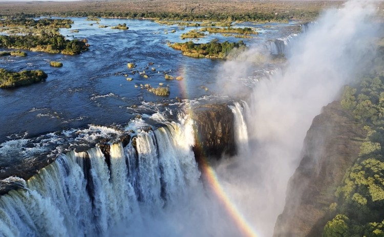 Victoria Falls At Livingstone In Northern Zambia