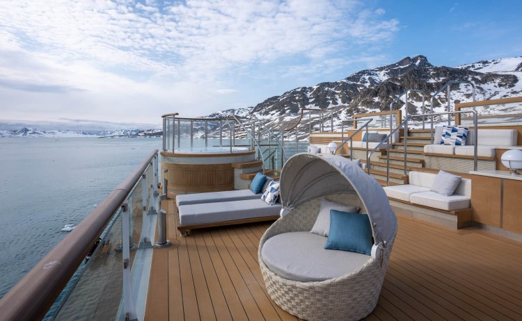 Celebrating New Years in Antarctica Ocean Albatross upper deck lounge