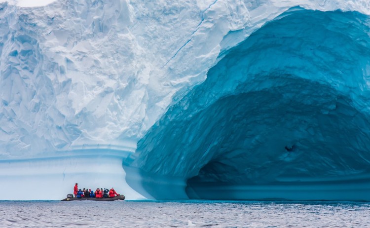 Zodiac excursion in Antarctica