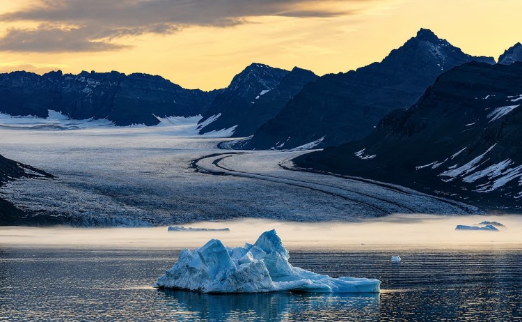 Complete East Greenland Arctic region landscape