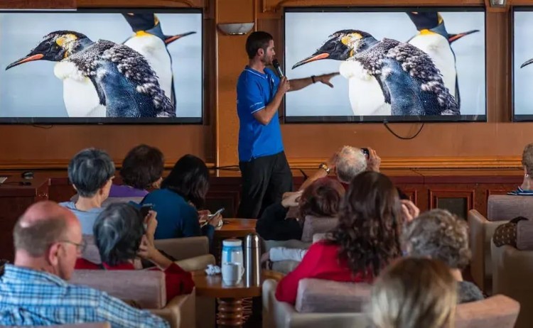 Sea Spirit onboard presentation lecture