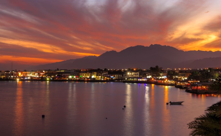 Dahab quay lighthouse at night small shutterstock 1178321494