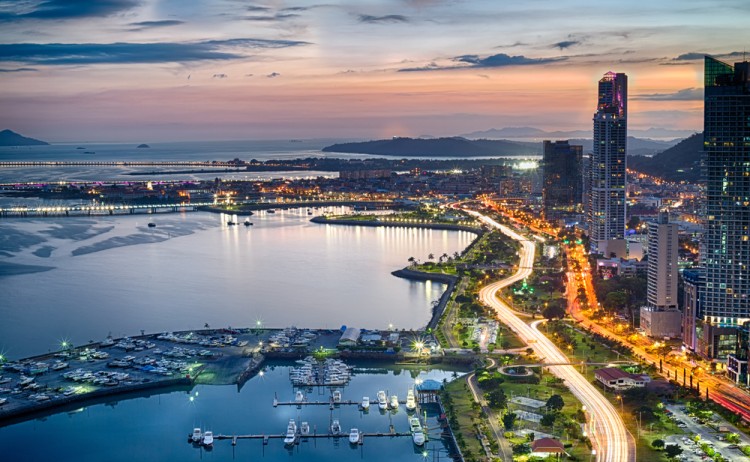 Panama city dusk shutterstock 583010524