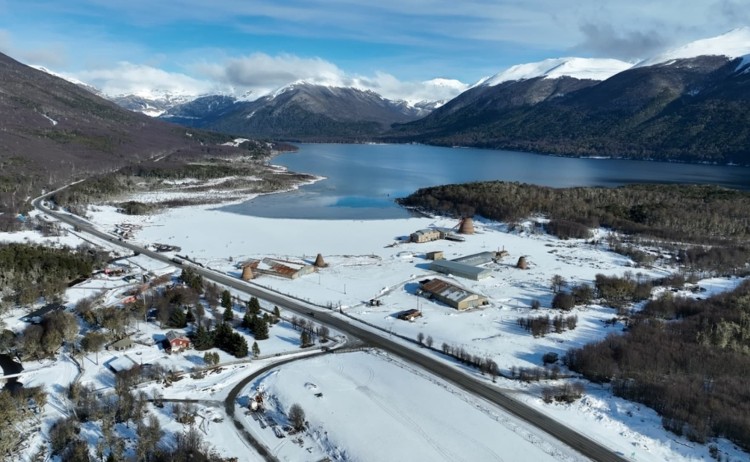 Escondido Lake At Ushuaia In Tierra Del Fuego Argentina v2