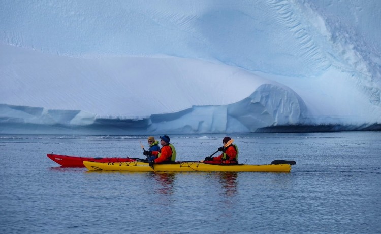 Explore Antarctic Spring kayaking