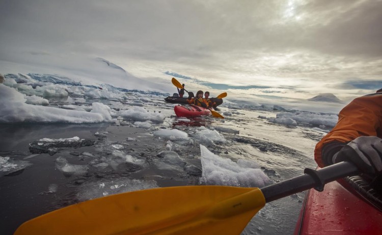 Antarctica Neumayer Channel Kayaking G adventures