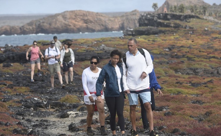 Walking excursion in Galapagos