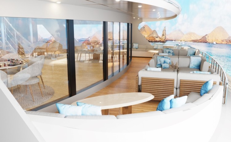 Aperitif Lounge Hermes Galapagos Mega Catamaran