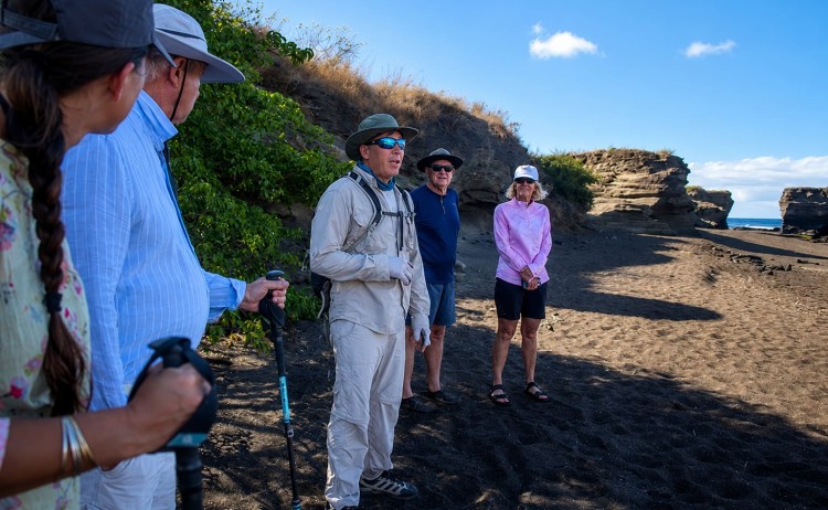 guided hike in the Galapagos Island