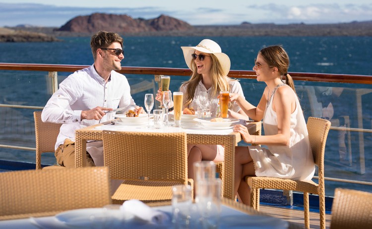 al fresco lounge yacht isabela galapagos islands ecuador