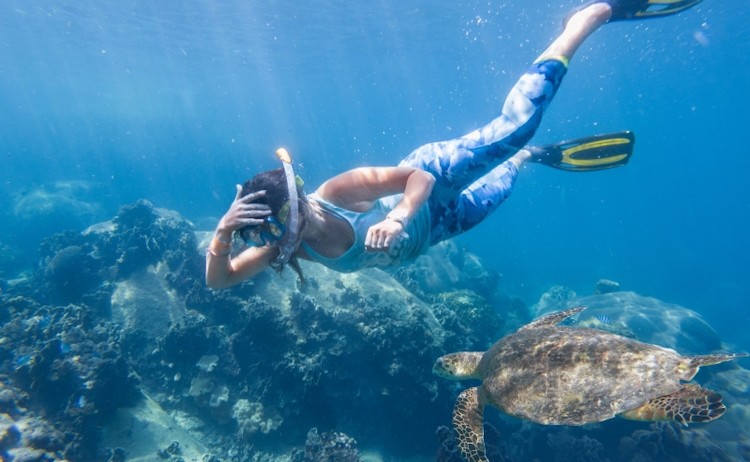 snorkelling in Galapagos