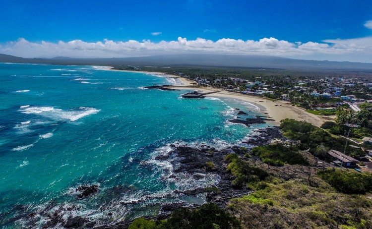 Galapagos Islands aerial view