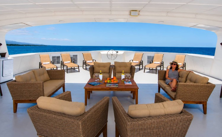 Galapagos treasure shaded sundeck