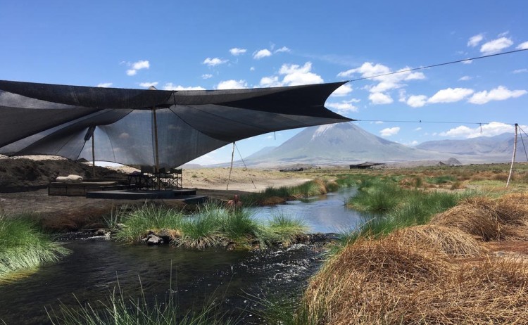 Great Rift Valley Trek natural pool at Lake Natron Camp