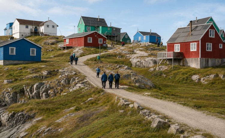 Greenland guest exploring the stunning Itilleq