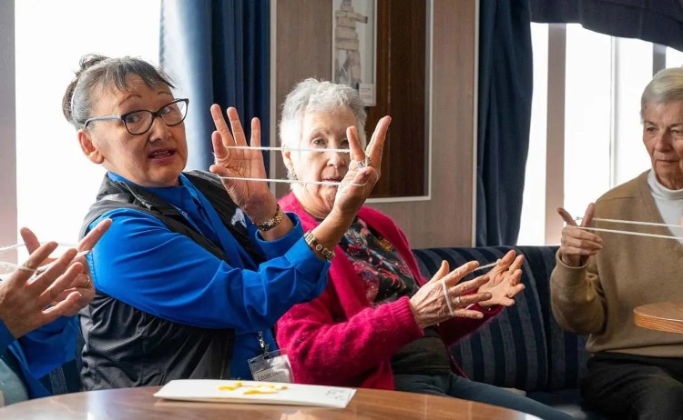 Learning on board with Inuit looee okalik