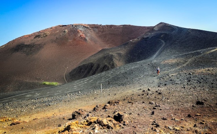 Iceland VestmannaIslands HeimaeyIsland OverlookingRecentLavaFlow