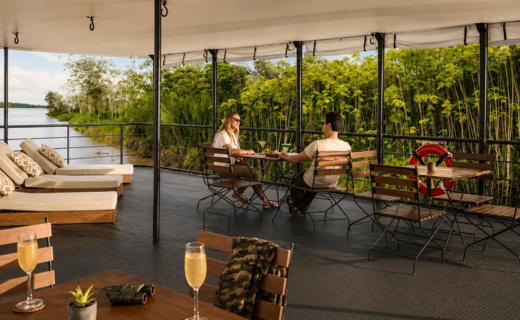 La Perla outdoor lounge Peruvian Amazon cruise