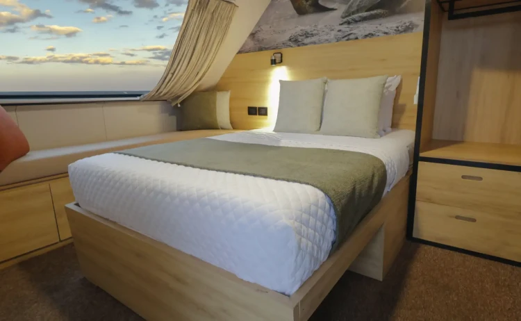 galaxy bonita single cabin left window view